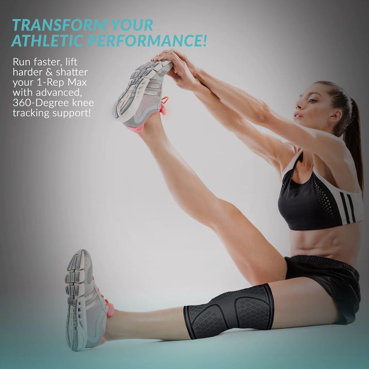 1 PIECE - Knee Support Compression Sleeve Knee Pad, Arthritis Wrap Pad, ACL, Running, Pain Relief, Injury Recovery,