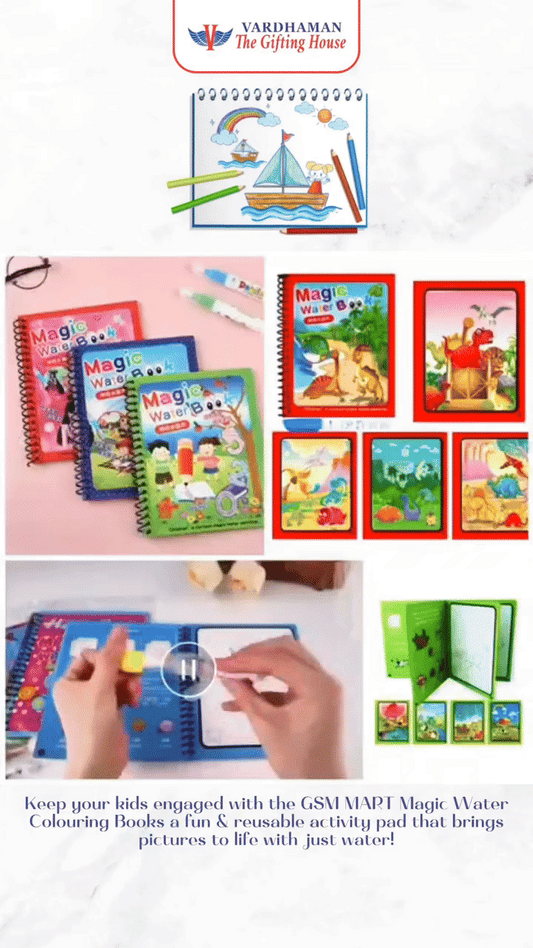 Magic Water Coloring Book for Kids – Reusable Painting Book