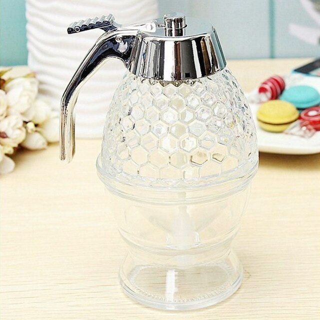 🍯 Elegant Crystal Honey Dispenser – Serve Honey & Syrup in Style! 🍯
