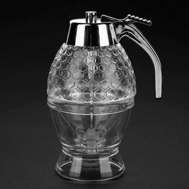 🍯 Elegant Crystal Honey Dispenser – Serve Honey & Syrup in Style! 🍯