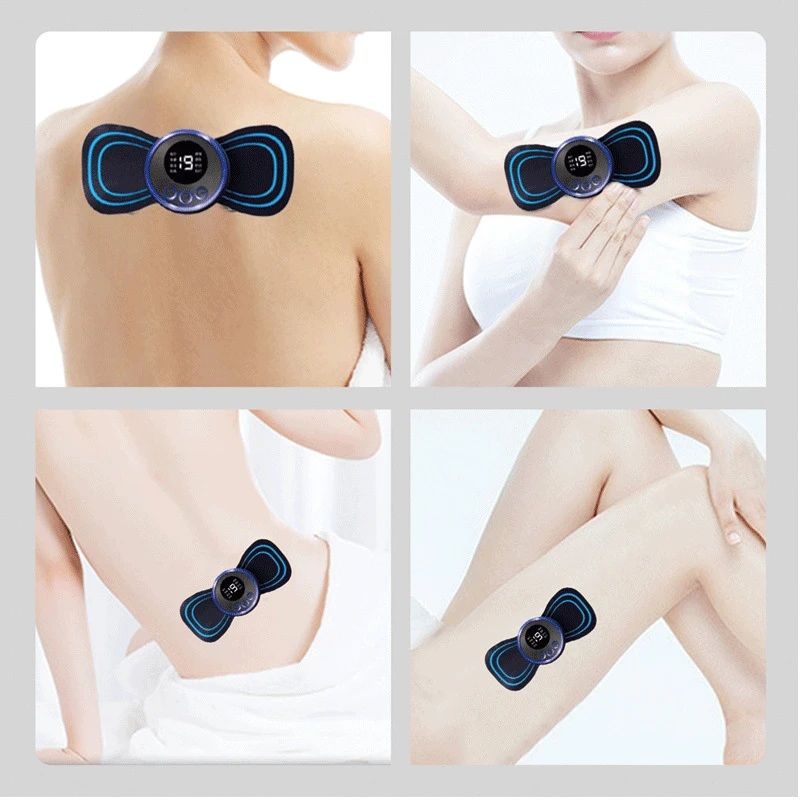 EMS Mini Electric Neck & Back Massager – Pain Relief Therapy