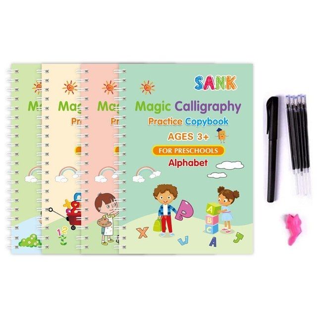 Magic Practice Copybook Set – Montessori Handwriting Books for Kids