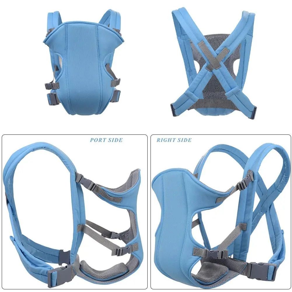 Multicolor Adjustable Baby Carrier – Safety Belt for 3–18 Months